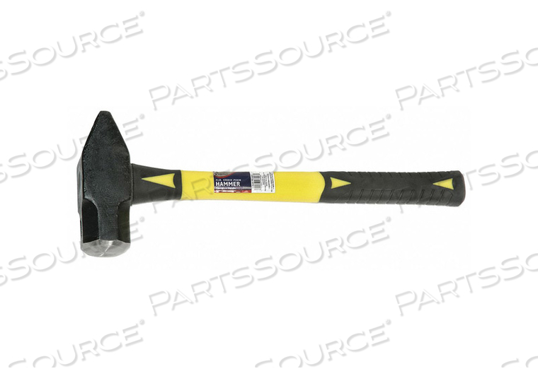 CROSS PEEN HAMMER 15-3/4 L YELLOW HANDLE by Ability One