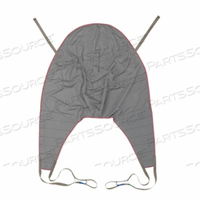 UNIVERSAL HIGH POLYESTER SLING, MEDIUM, SOLID POLYESTER FABRIC, PURPLE BINDING, GRAY BODY, MEDIUM, 39.4 IN X 56.1 IN, 500 LBS by Invacare Corporation UNIVERSAL HIGH POLYESTER SLING, MEDIUM, SOLID POLYESTER FABRIC, PURPLE BINDING, GRAY BODY, MEDIUM, 39.4 IN X 56.1 IN, 500 LBS by Invacare Corporation