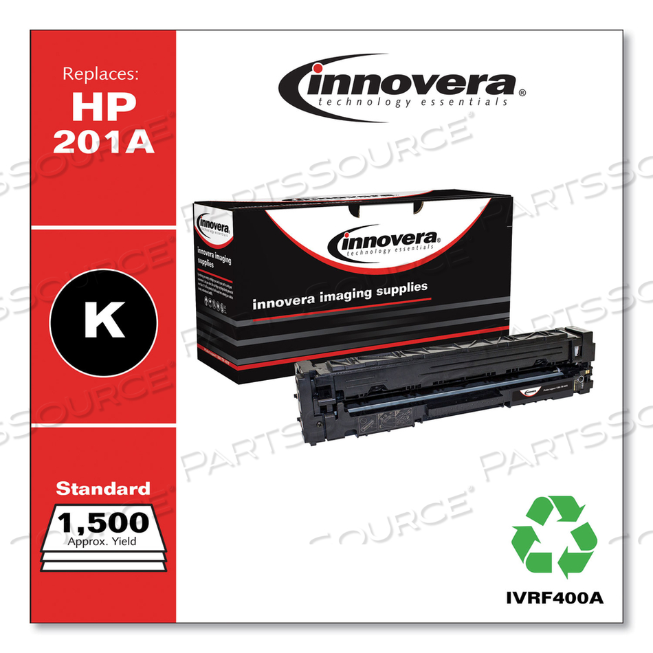REMANUFACTURED BLACK TONER, REPLACEMENT FOR 201A (CF400A), 1,500 PAGE-YIELD by Innovera