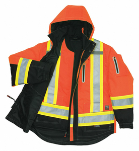 HI-VIS PARKA FLO ORANGE M SIZE by Tough Duck