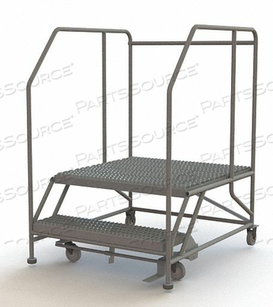 MOBILE 2 STEP STEEL 36"W X 36"L WORK PLATFORM LADDER - 800 LB. CAPACITY by Tri-Arc