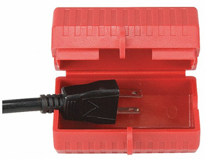 PLUG LOCKOUT RED PLASTIC 1 PADLOCK by Condor