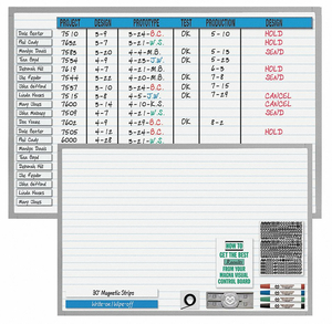 MAGNETIC CHANGEABLE PLANNER KIT 24X36 by Magna Visual