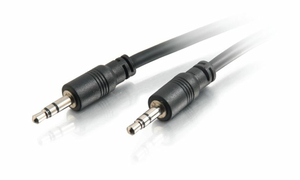 50FT 3.5MM MALE/MALE STEREO AUDIO CABLE WITH LOW PROFILE - BLACK by Legrand AV (C2G) 50FT 3.5MM MALE/MALE STEREO AUDIO CABLE WITH LOW PROFILE - BLACK by Legrand AV (C2G)