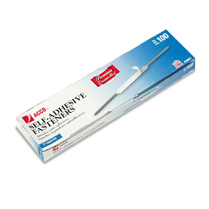 PREMIUM SELF-ADHESIVE TWO-PRONG PAPER FASTENER BASES, 2" CAPACITY, 2.75" CENTER TO CENTER, BROWN by ACCO Brands