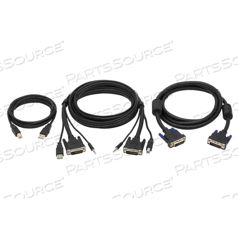 DVI KVM CABLE KIT DVI USB 3.5MM AUDIO 3XM/M USB M/M DVI M/M 6FT by Tripp Lite