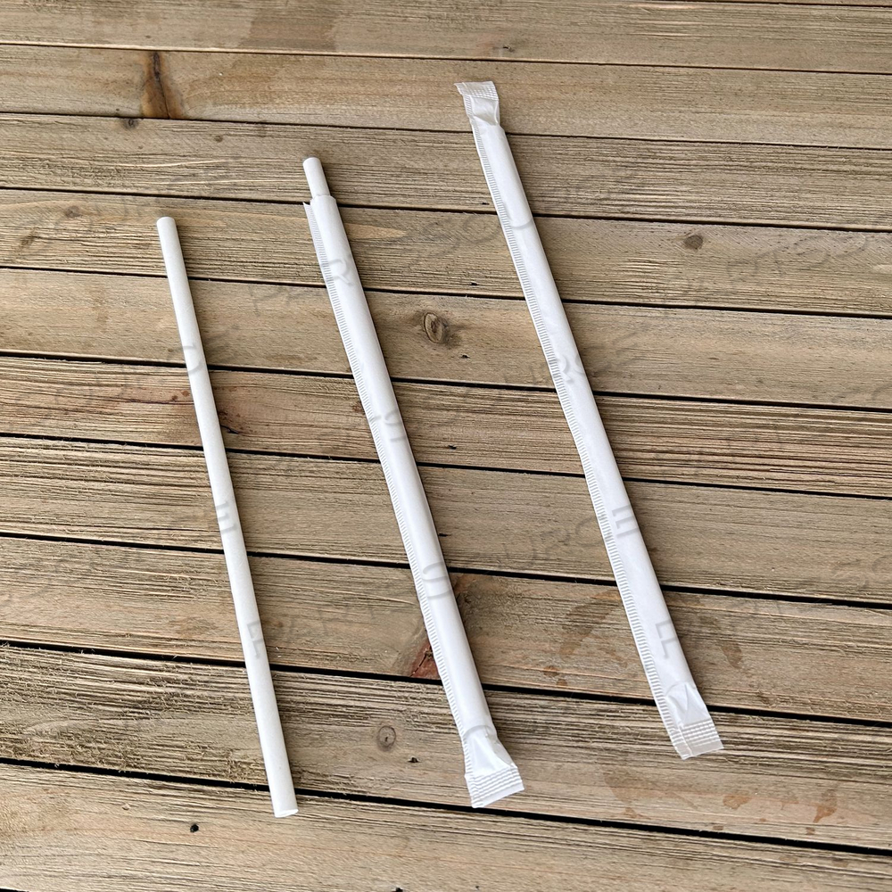 WRAPPED JUMBO PAPER STRAWS, 7.75", PAPER, WHITE by Boardwalk WRAPPED JUMBO PAPER STRAWS, 7.75", PAPER, WHITE by Boardwalk