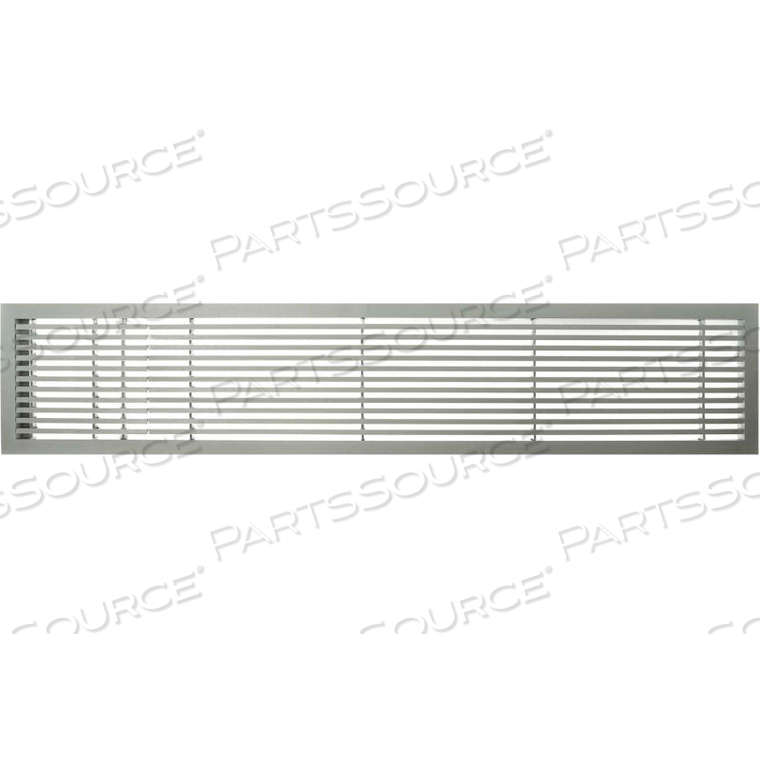 AG20 SERIES 6" X 36" SOLID ALUM FIXED BAR SUPPLY/RETURN AIR VENT GRILLE, BRUSHED SATIN W/LEFT DOOR by Giumenta Corp-Architectural Grille AG20 SERIES 6" X 36" SOLID ALUM FIXED BAR SUPPLY/RETURN AIR VENT GRILLE, BRUSHED SATIN W/LEFT DOOR by Giumenta Corp-Architectural Grille