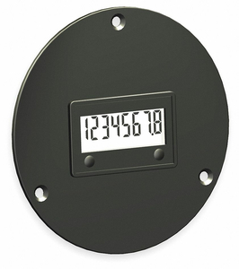 LCD HOUR METER 3-HOLE 2.87 IN FLANGE by Trumeter