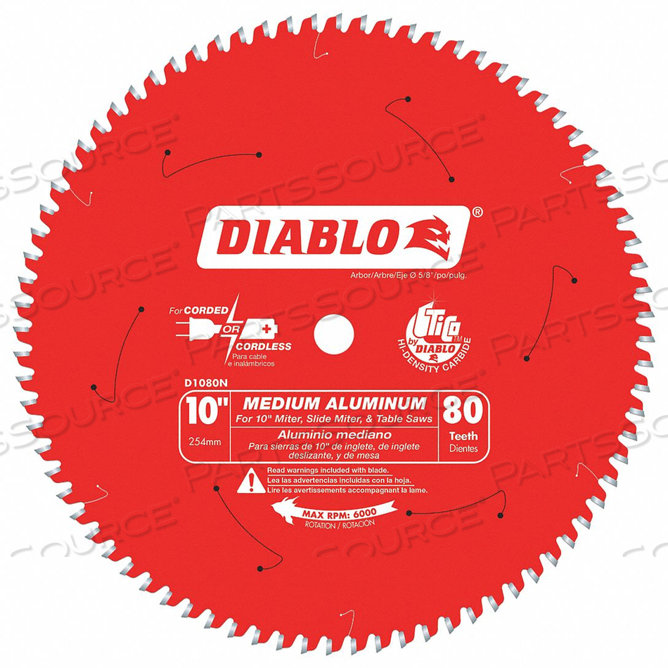CIRCULAR SAW BLADE BLADE DIA 10 IN. by Diablo CIRCULAR SAW BLADE BLADE DIA 10 IN. by Diablo