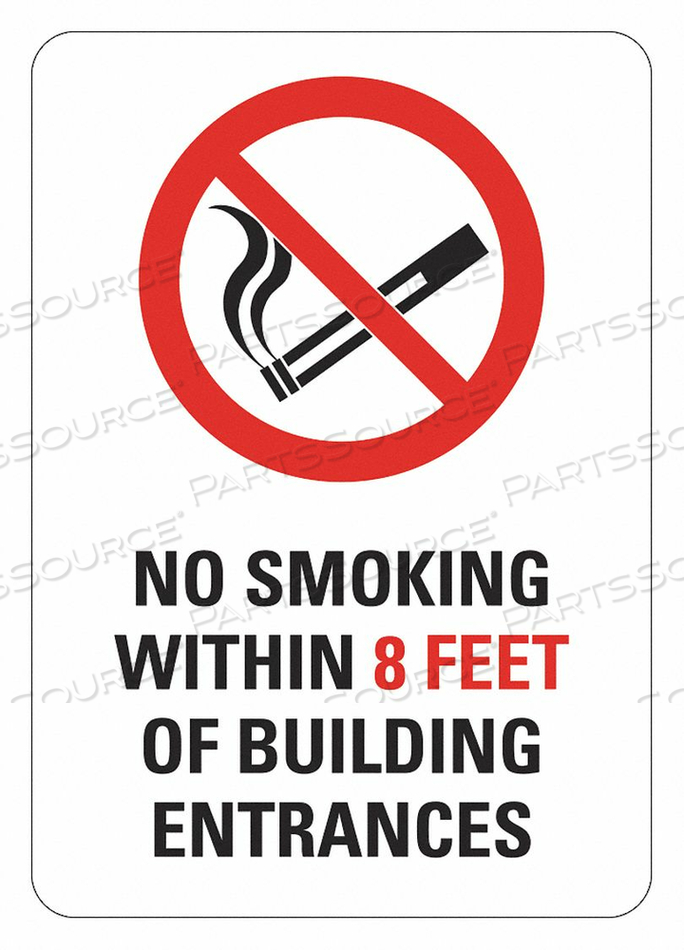 NO SMOKING SIGN 7 W 10 H 0.004 THICK by Lyle Signs Inc. NO SMOKING SIGN 7 W 10 H 0.004 THICK by Lyle Signs Inc.