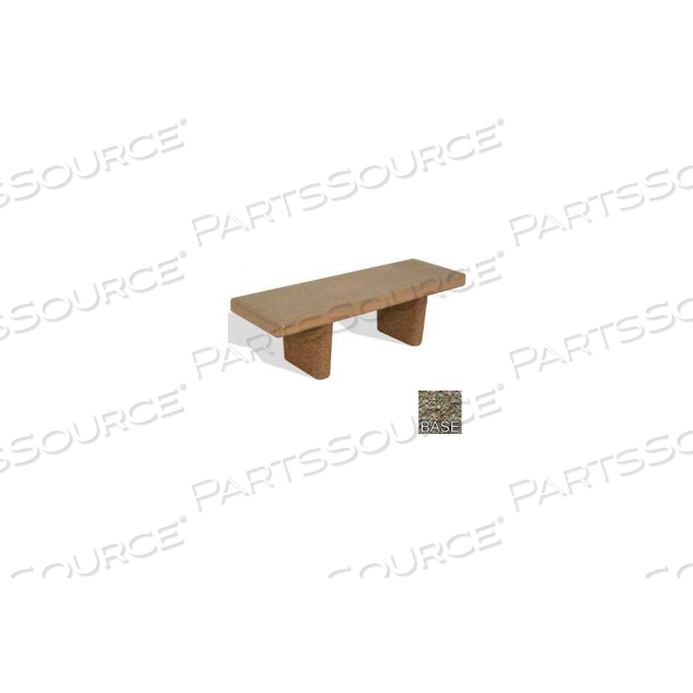 96" HEAVY DUTY FLAT BENCH, GRAY LIMESTONE 