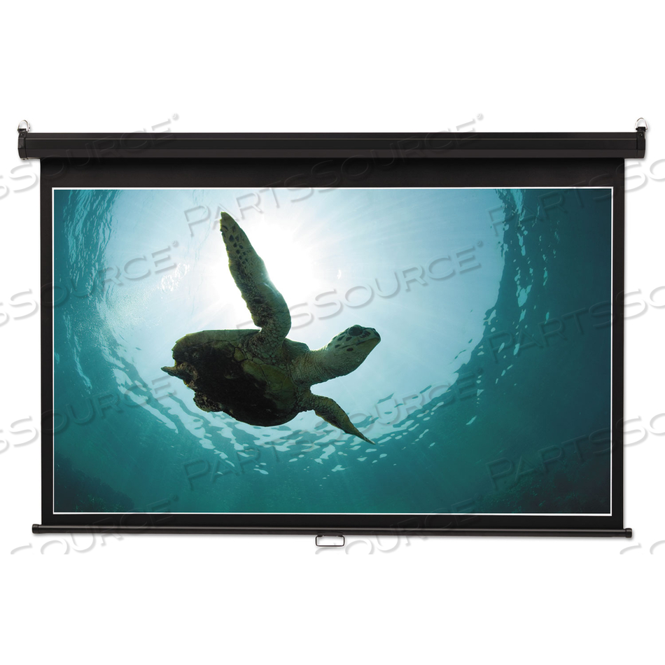 WIDE FORMAT WALL MOUNT PROJECTION SCREEN, 65 X 116, WHITE MATTE FINISH 