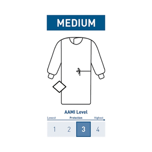 NON-REINFORCED SURGICAL GOWN WITH TOWEL by McKesson