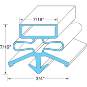 DOOR GASKET 26 1/2" X 26 1/2" by True Food Service Equipment