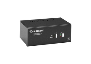 KVM SWITCH, BLACK, 0.8 A INPUT, 2 A OUTPUT, 100 TO 240 VAC INPUT, 9 V, 60 HZ, 6.4 IN X 2.6 IN X 3.95 IN, 0.9 KG, 2 PORT, DISPLAY PORT DUAL-H by Black Box Corporation of Pennsylvania KVM SWITCH, BLACK, 0.8 A INPUT, 2 A OUTPUT, 100 TO 240 VAC INPUT, 9 V, 60 HZ, 6.4 IN X 2.6 IN X 3.95 IN, 0.9 KG, 2 PORT, DISPLAY PORT DUAL-H by Black Box Corporation of Pennsylvania