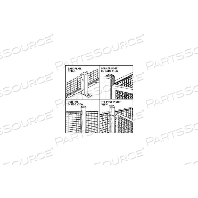 RAPIDWIRE#8482, DOOR POST, 8' 6"H by WireCrafters RAPIDWIRE#8482, DOOR POST, 8' 6"H by WireCrafters