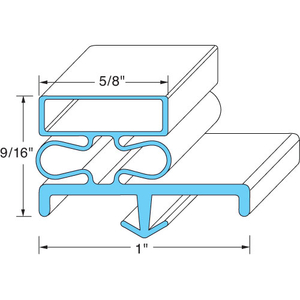 DOOR GASKET 22-3/4" X 29-1/2" by Kolpak Refrigeration