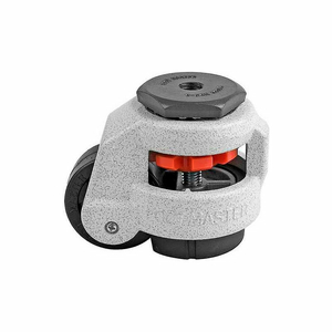 SWIVEL STEM MANUAL LEVELING CASTER - 550 LB. CAP. - 50MM DIA. NYLON WHEEL by Foot Master