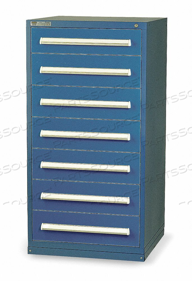 J4647 MOD DRAWER CAB 59 H 7 DRAWER BLACK by Stanley Vidmar