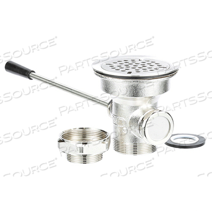 WASTE DRAIN - 3-1/2" SINK OPENING, LEVER 