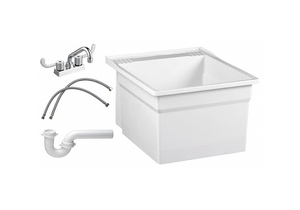 LAUNDRY TUB WITH FAUCET WALL WHITE by American Standard LAUNDRY TUB WITH FAUCET WALL WHITE by American Standard