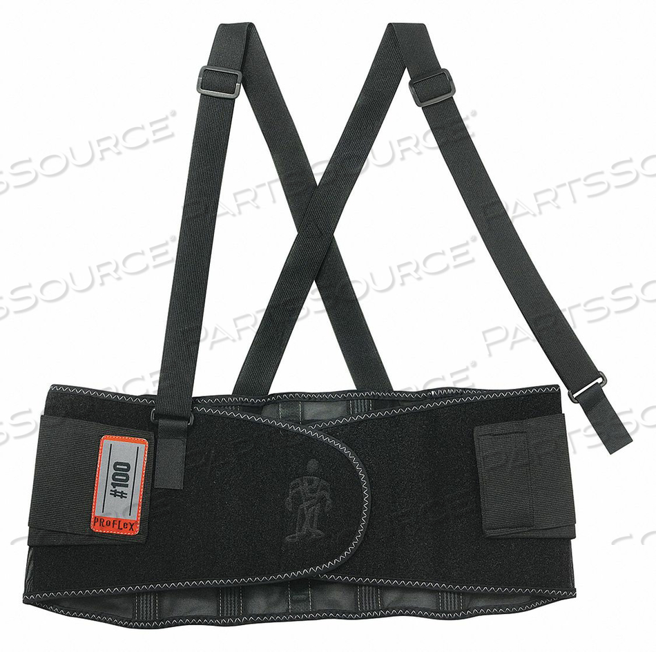 BACK SUPPORT L 8INW BLACK by Ergodyne