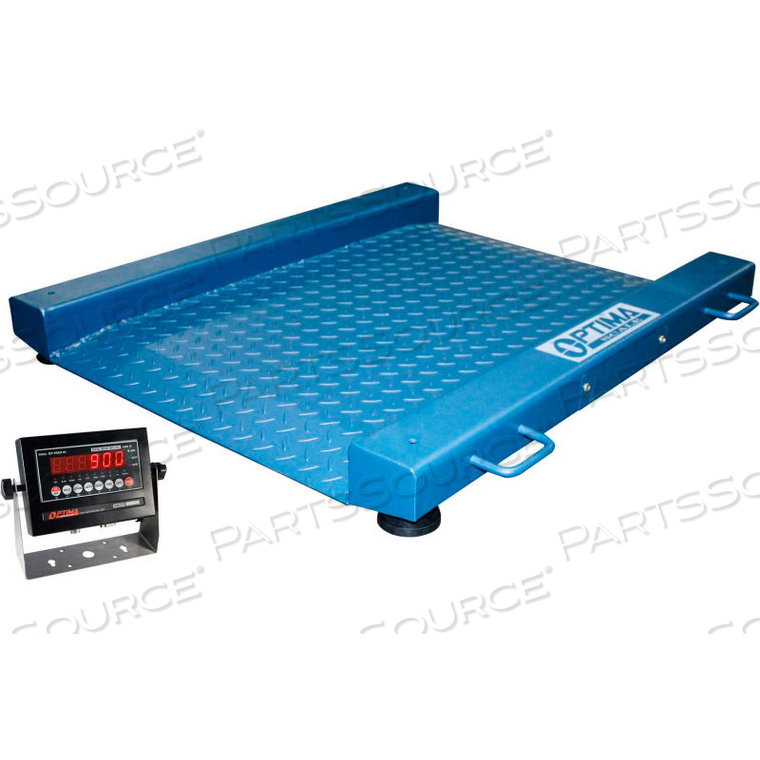 917 SERIES LOW PROFILE PORTABLE DRUM SCALE WITH LED INDICATOR, 2,000 LB X 0.5 LB by Optima Scale Manufacturing Inc. 917 SERIES LOW PROFILE PORTABLE DRUM SCALE WITH LED INDICATOR, 2,000 LB X 0.5 LB by Optima Scale Manufacturing Inc.