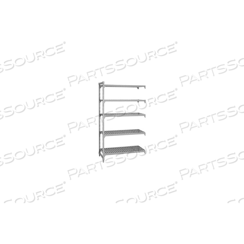 CAMSHELVING ADD-ON UNIT - 5 VENTED SHELVES 24X60X72 by Cambro CAMSHELVING ADD-ON UNIT - 5 VENTED SHELVES 24X60X72 by Cambro