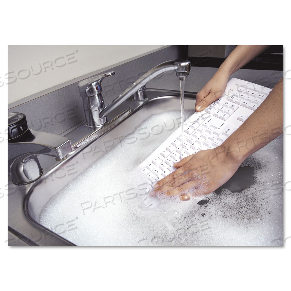WASHABLE ANTIMICROBIAL KEYBOARD USB/PS2 by Kensington Computer Products