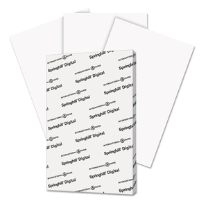 DIGITAL INDEX WHITE CARD STOCK, 92 BRIGHT, 90 LB INDEX WEIGHT, 11 X 17, WHITE, 250/PACK by Springhill