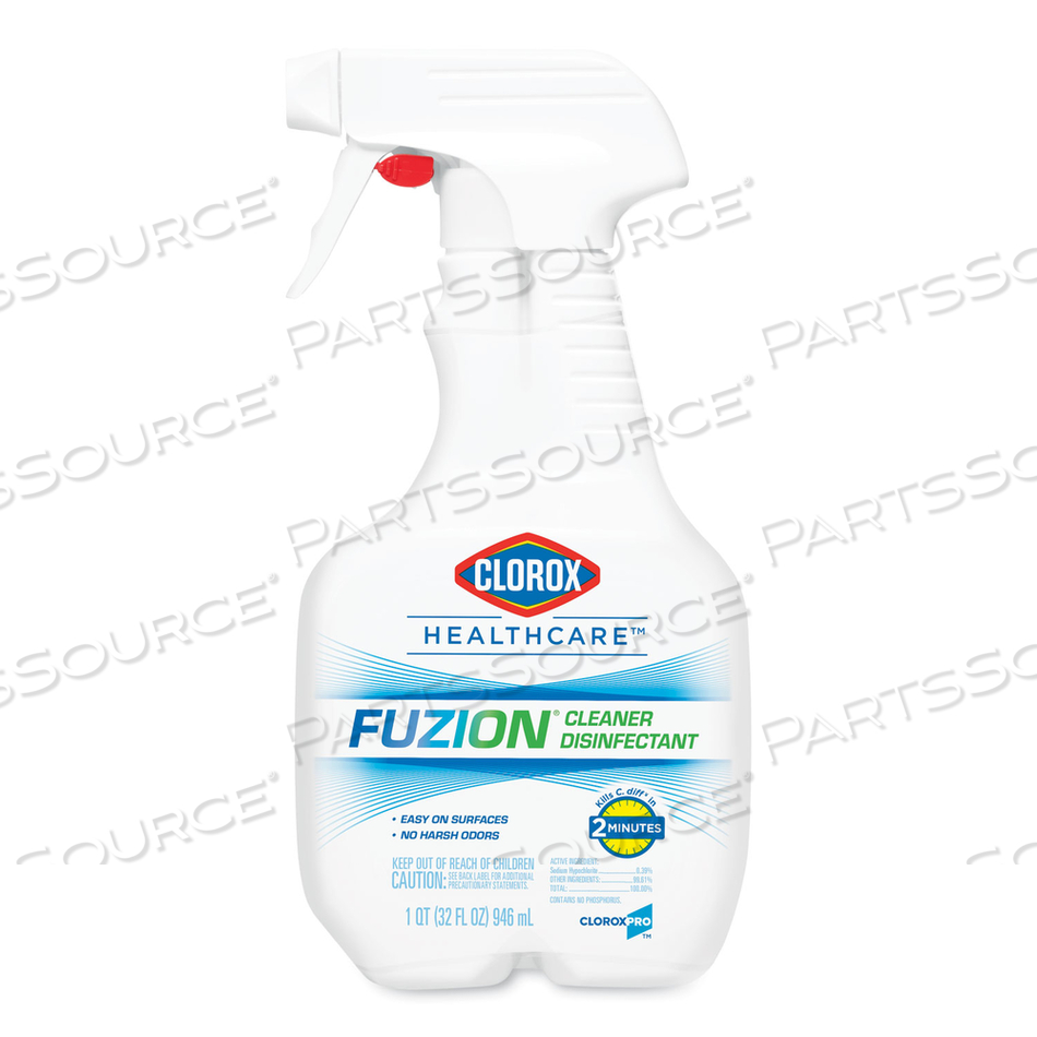 FUZION CLEANER DISINFECTANT, UNSCENTED, 32 OZ SPRAY BOTTLE by Clorox