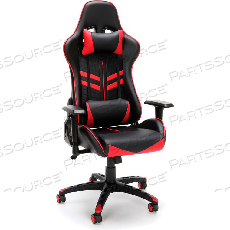 ESSENTIALS ESS-6065 RACING STYLE GAMING CHAIR, RED 