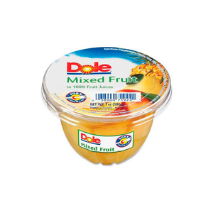 DOLE FRUIT CUPS, MIXED FRUIT, 7 OZ, 12/CARTON by Marjack