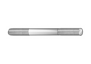 DBL THD STUD M16X2X175MM OAL PK2 by Te-Co