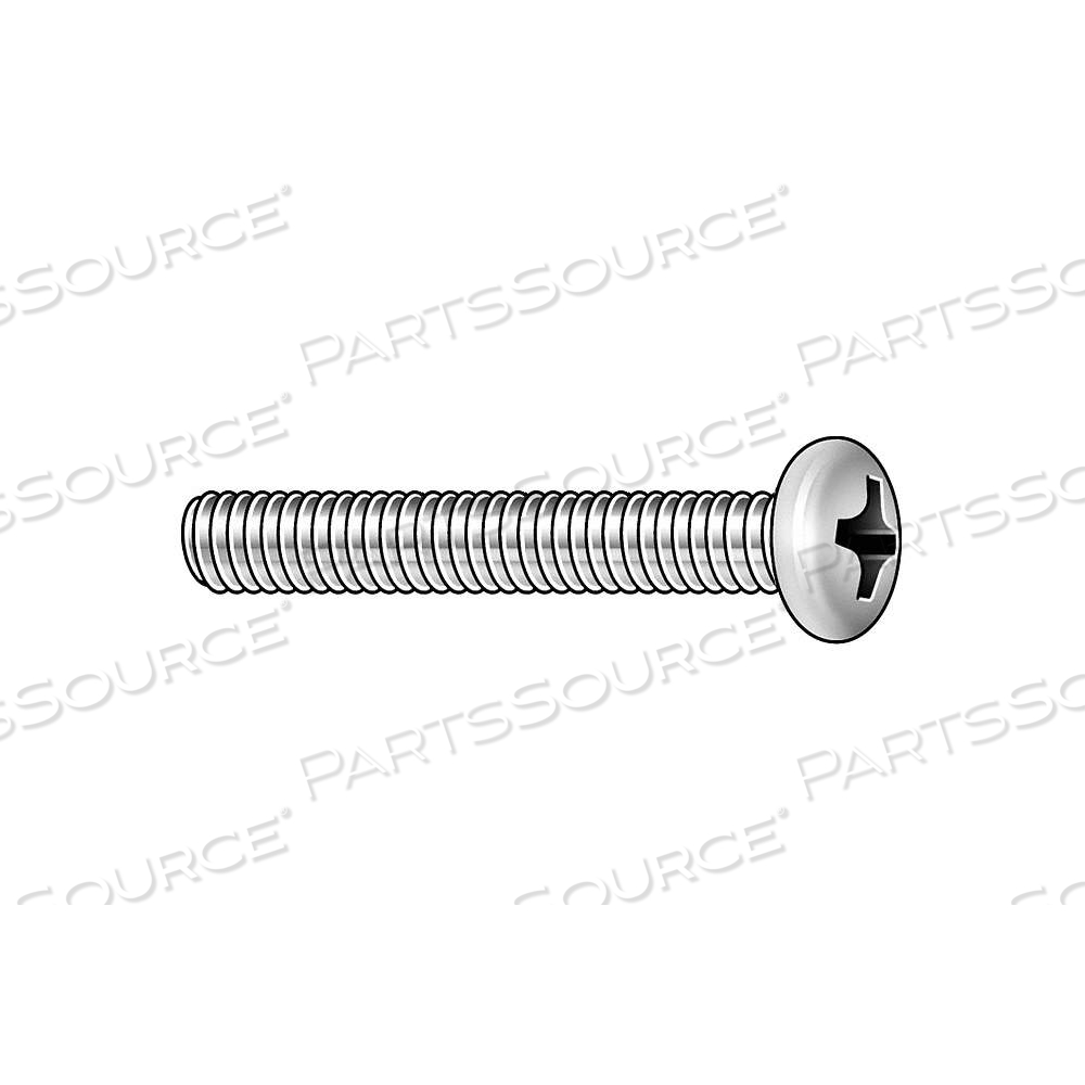 MACHINE SCREW, M3 THREAD SIZE, 25 MM LG, STEEL, ZINC PLATED, PAN, PHILLIPS, JIS B 1111 by Approved Vendor