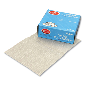 INTERFOLDED DRY WAXED PAPER DELI SHEETS, 10.75 X 6, 12/CARTON by Handy Wacks