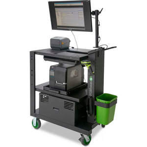 PC SERIES MOBILE POWERED WORKSTATION, 35.5"W X 26"D, 100AH BATTERY by New Castle Systems