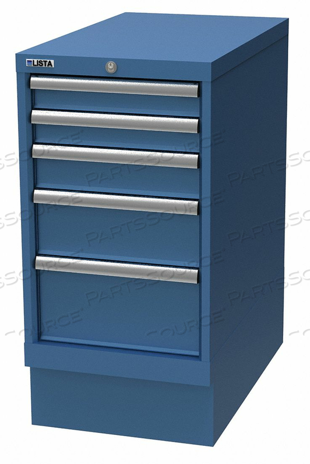 CABINET PEDESTAL (5)DRAWER BRT BLUE by Lista CABINET PEDESTAL (5)DRAWER BRT BLUE by Lista