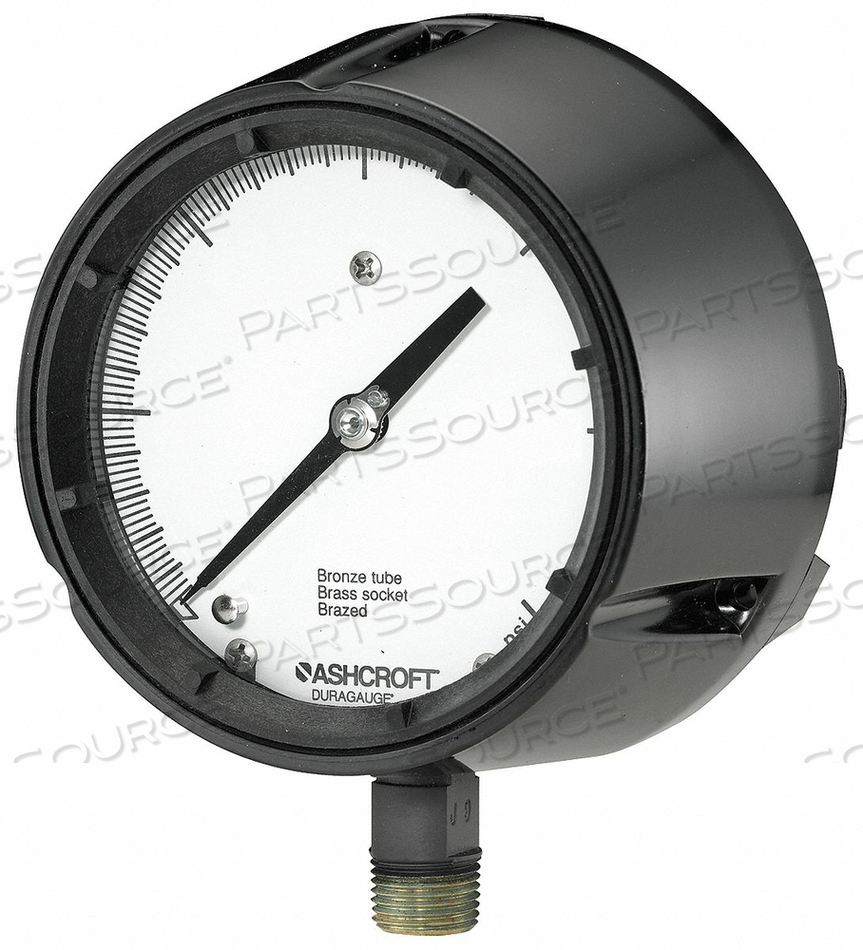 PRESSURE GAUGE 0 TO 600 PSI 4-1/2IN by Ashcroft Inc.