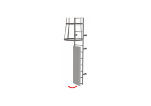 LADDER FIXED STEEL GUARD DOOR by Tri-Arc