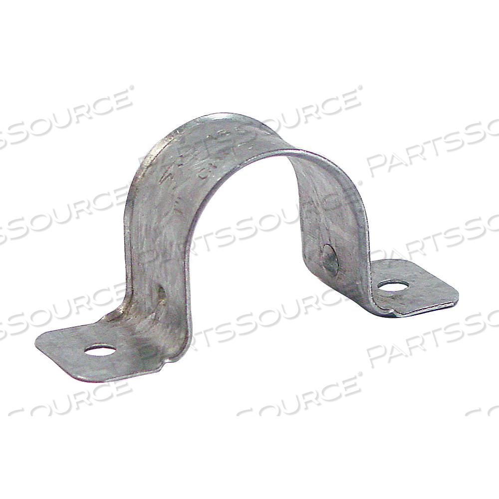 TWO HOLE STRAP, PRE-GALVANIZED STEEL, FOR 2 IN PIPE by Approved Vendor