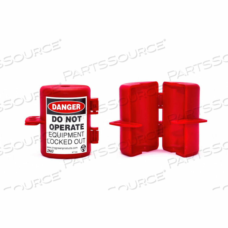 RECYCLOCKOUT LOCKOUT TAGOUT, SMALL PLUG LOCKOUT, RECYCLED PLASTIC by ZING Green Safety Products RECYCLOCKOUT LOCKOUT TAGOUT, SMALL PLUG LOCKOUT, RECYCLED PLASTIC by ZING Green Safety Products