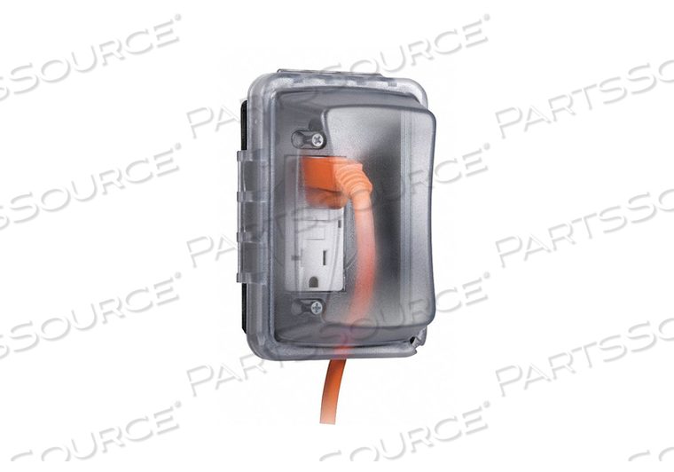 WHILE IN USE WEATHERPROOF COVER, BODY MATERIAL POLYCARBONATE, MOUNTING ORIENTATION HORIZONTAL OR VERTICAL, RECEPTACLE TYPE DECORA/GFCI RECEP by Taymac