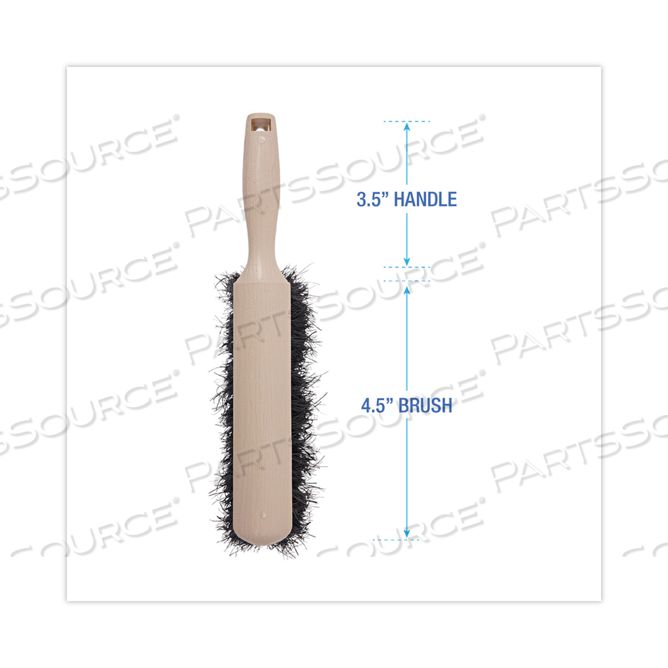COUNTER BRUSH, BLACK TAMPICO BRISTLES, 4.5" BRUSH, 3.5" TAN PLASTIC HANDLE by Boardwalk