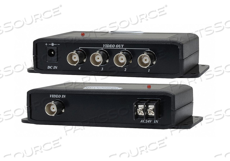 1 IN/4 OUT VIDEO DISTRIBUTION AMPLIFIER by Speco Technologies 1 IN/4 OUT VIDEO DISTRIBUTION AMPLIFIER by Speco Technologies