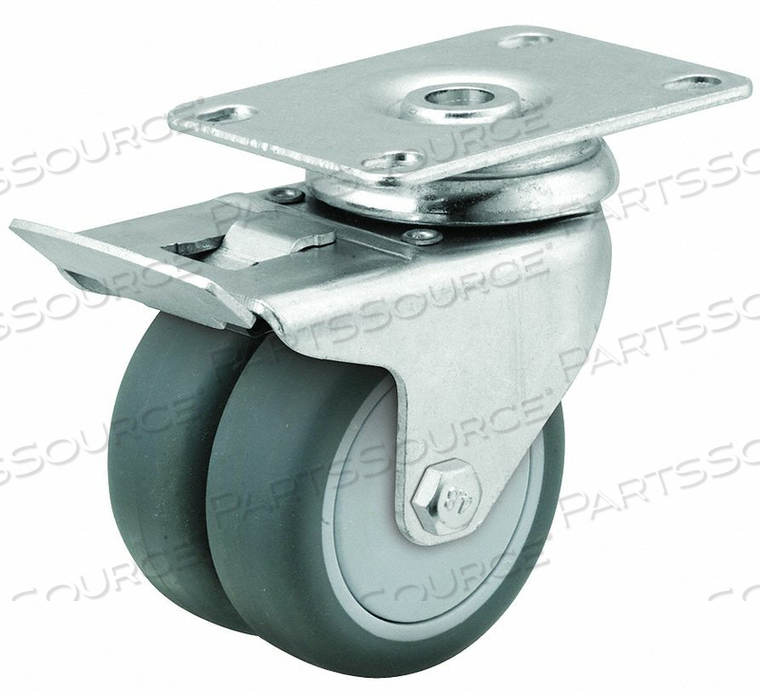 QUIET-ROLL MEDICAL PLATE CASTER SWIVEL by Albion QUIET-ROLL MEDICAL PLATE CASTER SWIVEL by Albion