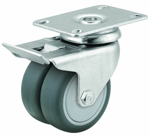QUIET-ROLL MEDICAL PLATE CASTER SWIVEL by Albion QUIET-ROLL MEDICAL PLATE CASTER SWIVEL by Albion