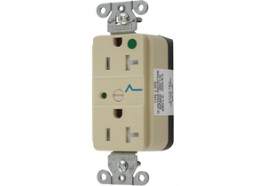 RECEPTACLE IVORY 3 WIRES FLUSH MOUNTING by Hubbell Incorporated, Wiring Device-Kellums RECEPTACLE IVORY 3 WIRES FLUSH MOUNTING by Hubbell Incorporated, Wiring Device-Kellums