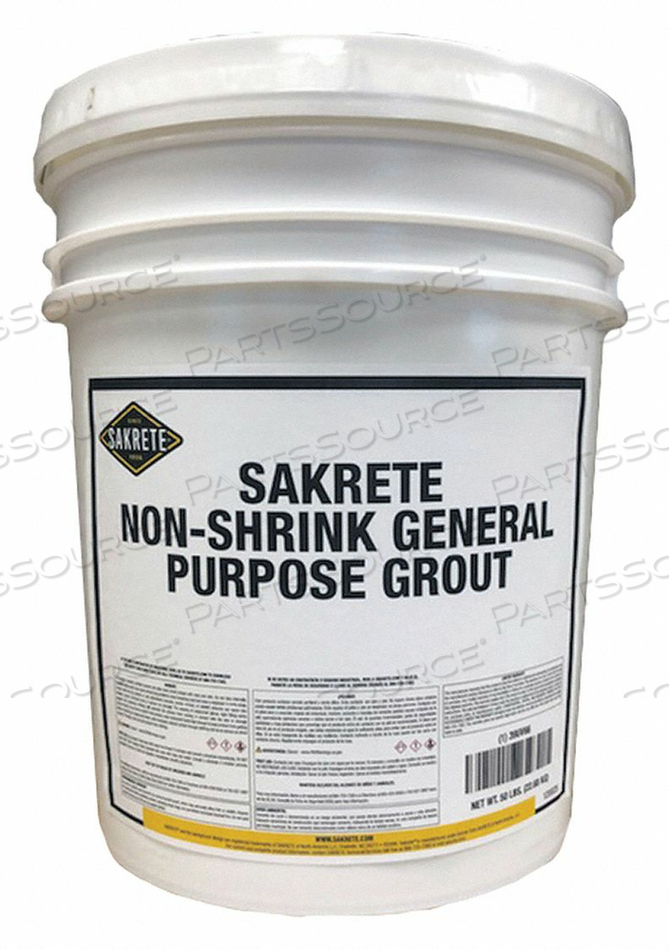 GROUT, PRODUCT FORM POWDER, APPLICATION ANCHORING, GROUT, FOR USE ON SURFACE MATERIAL CONCRETE, RESISTANCE PROPERTIES NONSHRINKING, MORTAR T by Sakrete